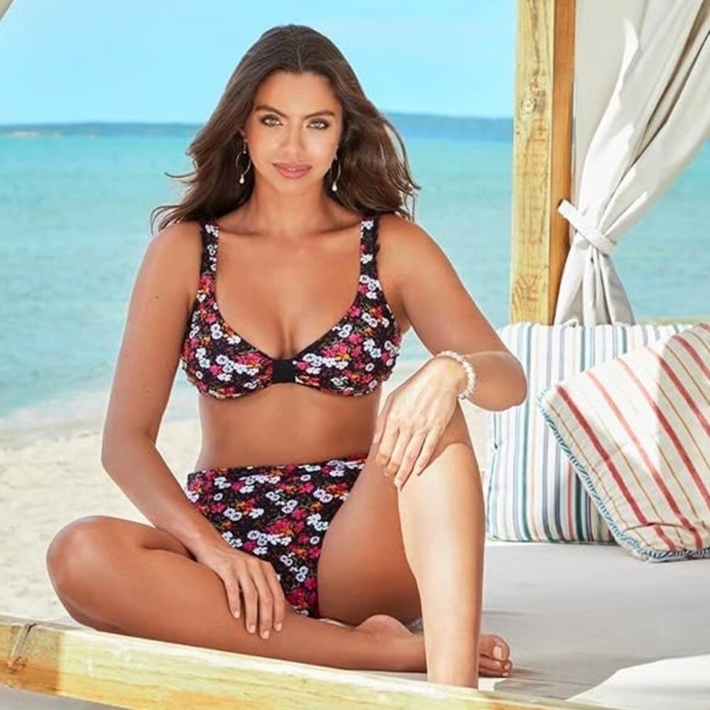 SkinnyDippers By Miraclesuit Dora Daisy Mae Top & Bottom Set NWT